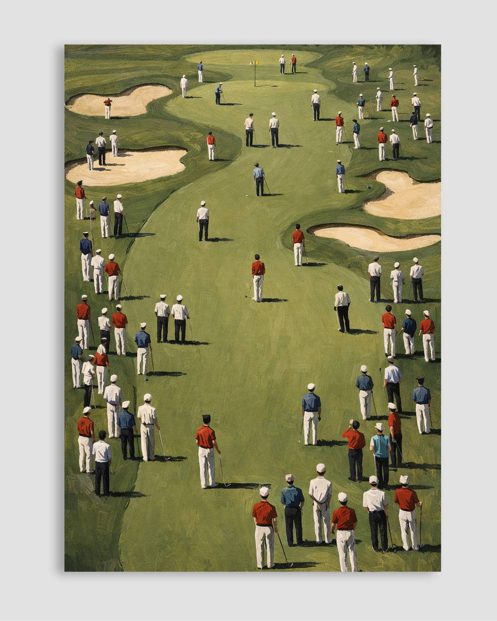 Golf Crowd Poster