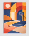 Basketball Geometric Poster