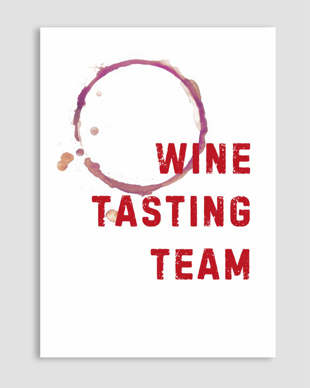 Wine Tasting Team Poster