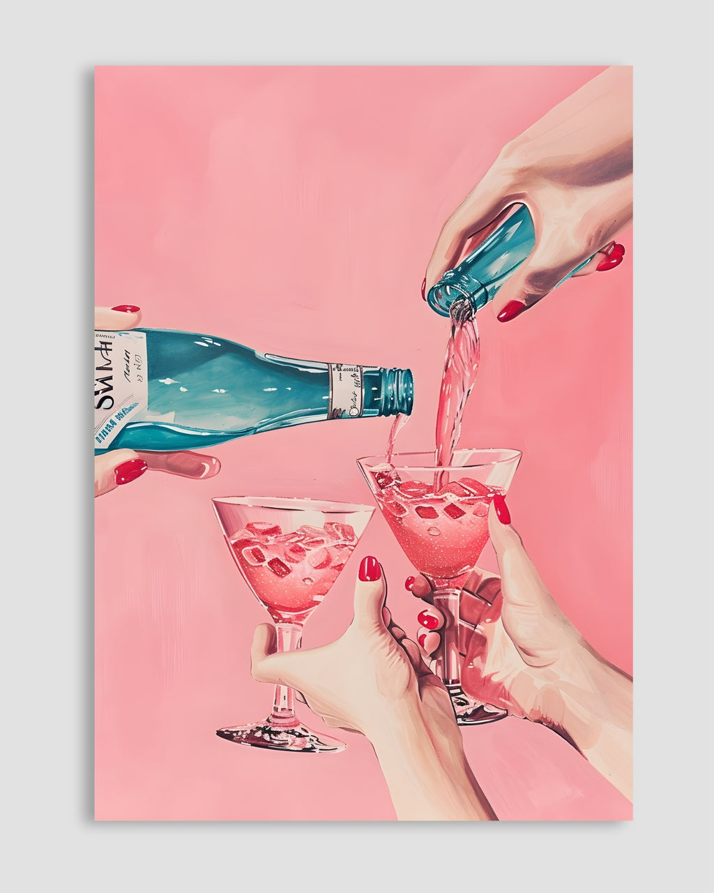 Rosé Flow Poster