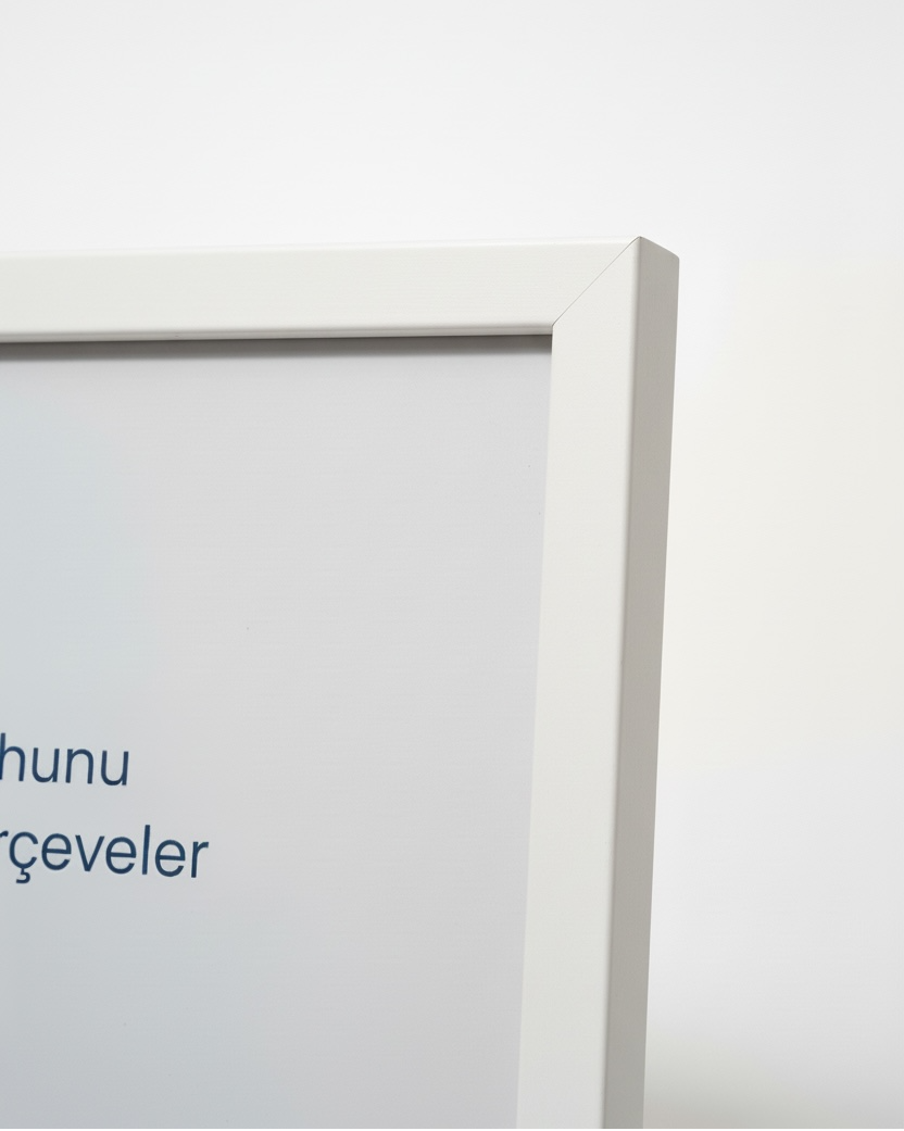 Ahşap Çerçeve - Beyaz