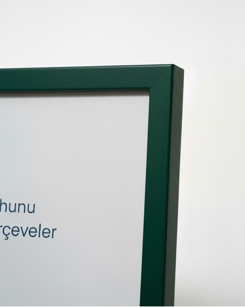 Ahşap Çerçeve - Yeşil