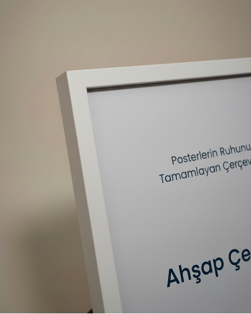 Ahşap Çerçeve - Beyaz