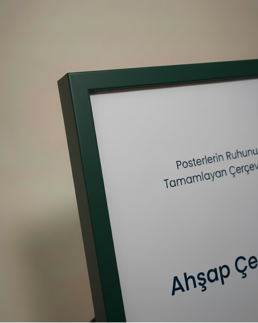 Ahşap Çerçeve - Yeşil