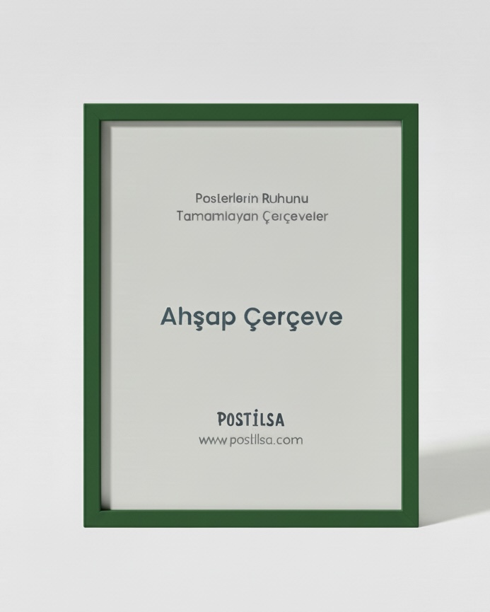 Ahşap Çerçeve - Yeşil