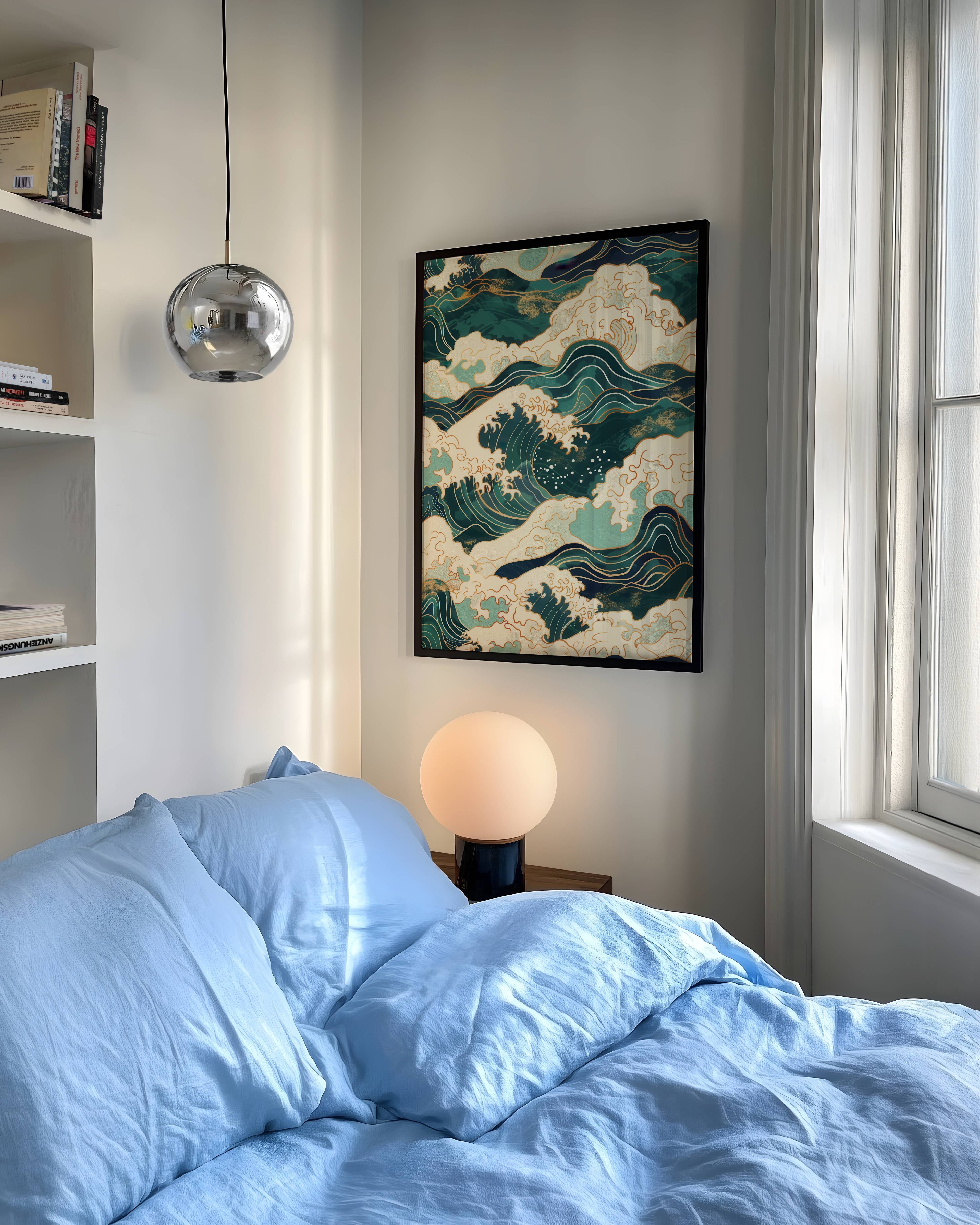 Blue Waves No.2 Poster