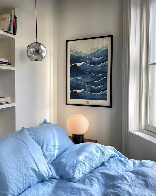 Blue Waves No.3 Poster