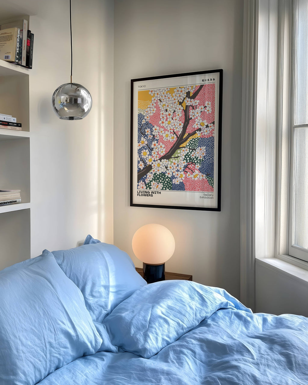 Living With Flowers Poster
