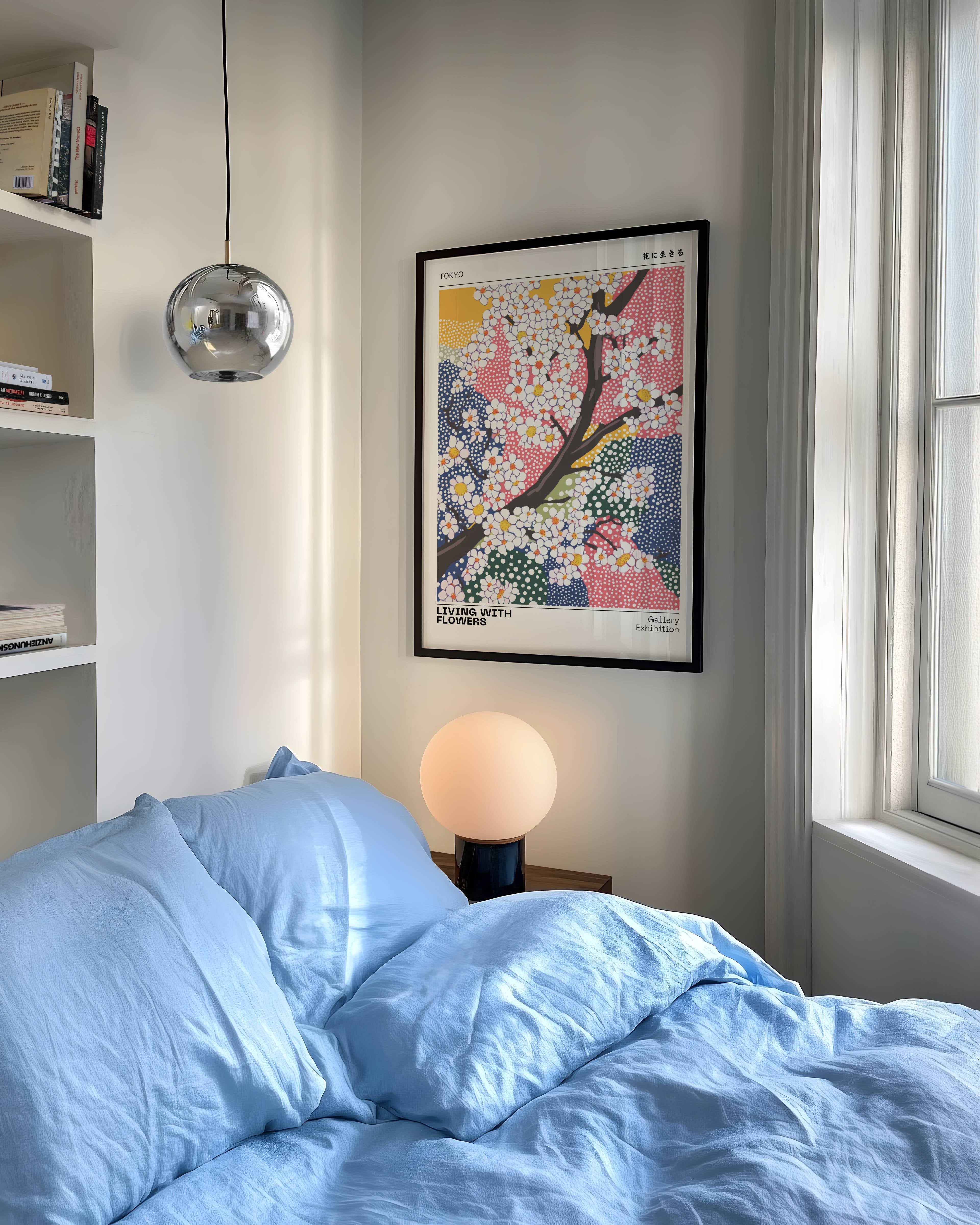 Living With Flowers Poster