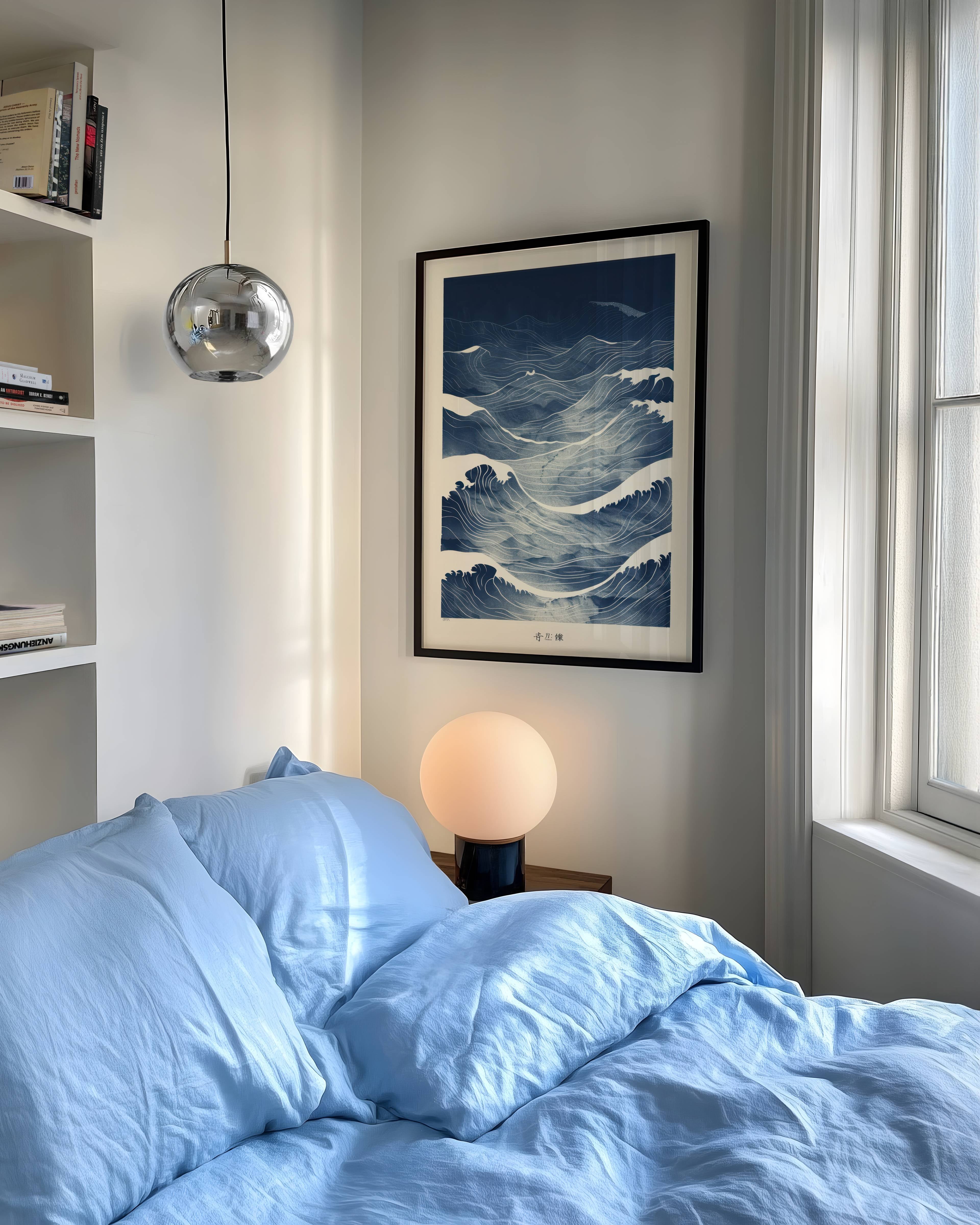 Blue Waves No.4 Poster