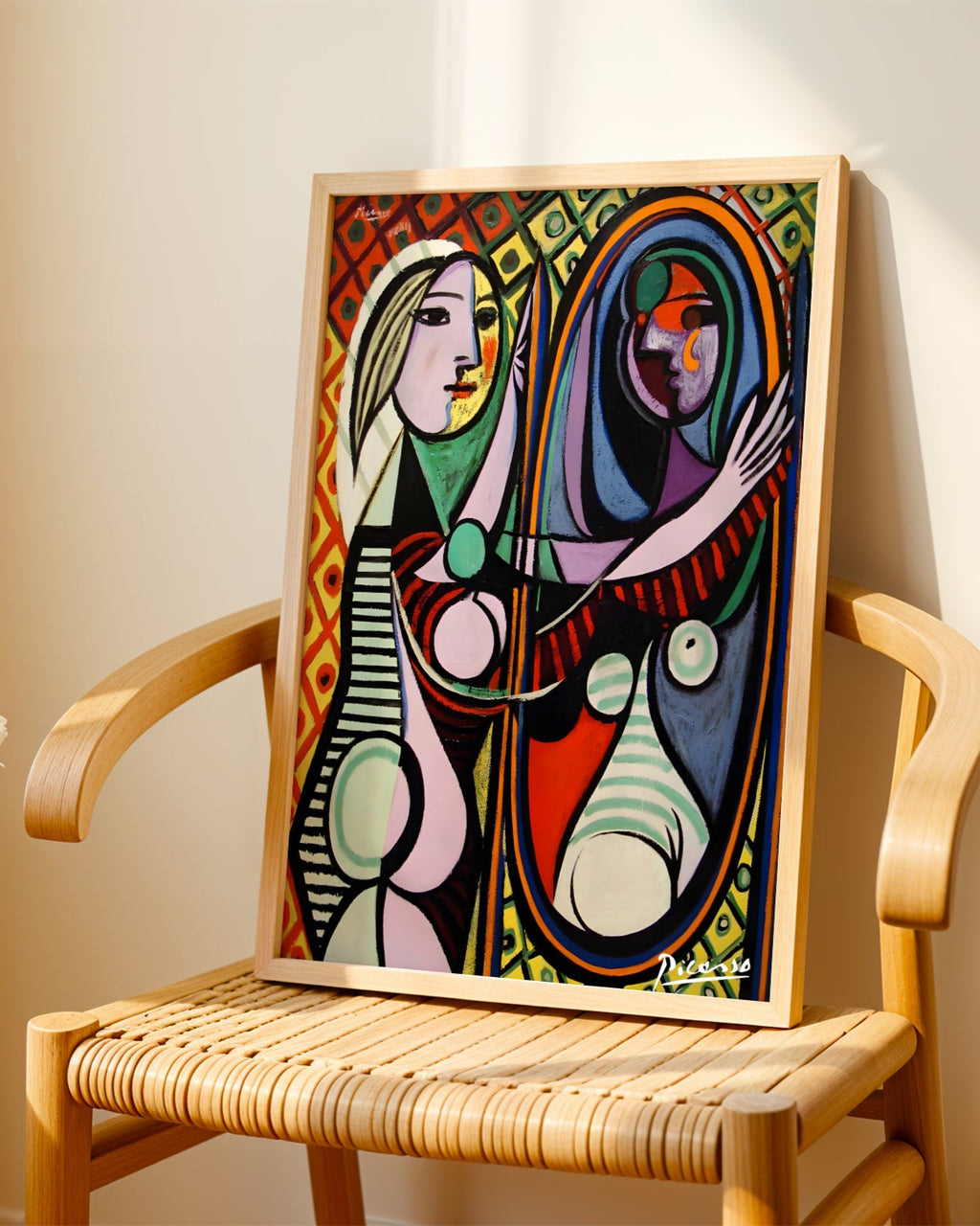 Picasso Ayna Karşısındaki Kız Poster