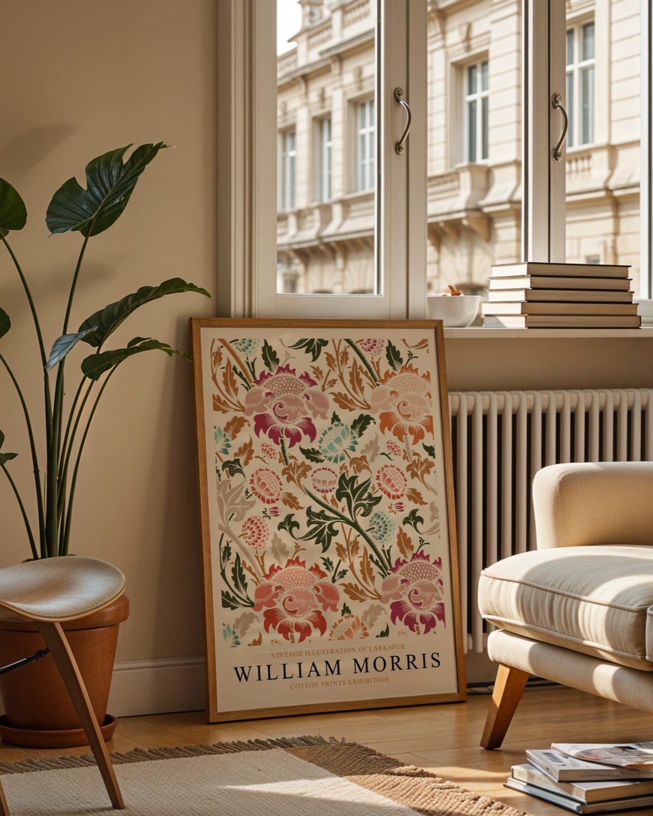 William Morris Cotton Prints Exhibition Poster