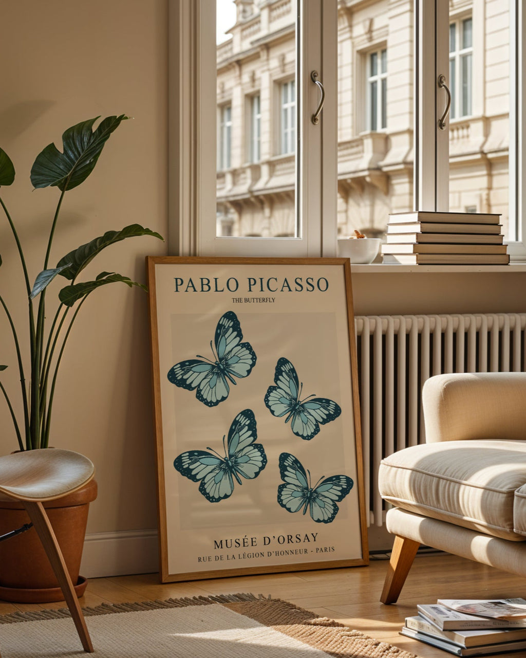 Picasso The Butterfly Poster