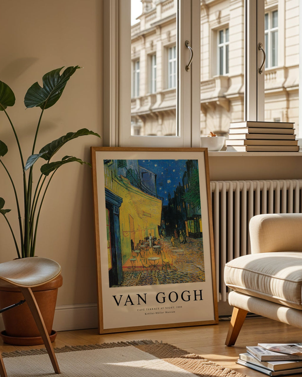 Van Gogh Cafe Terrace At Night Poster
