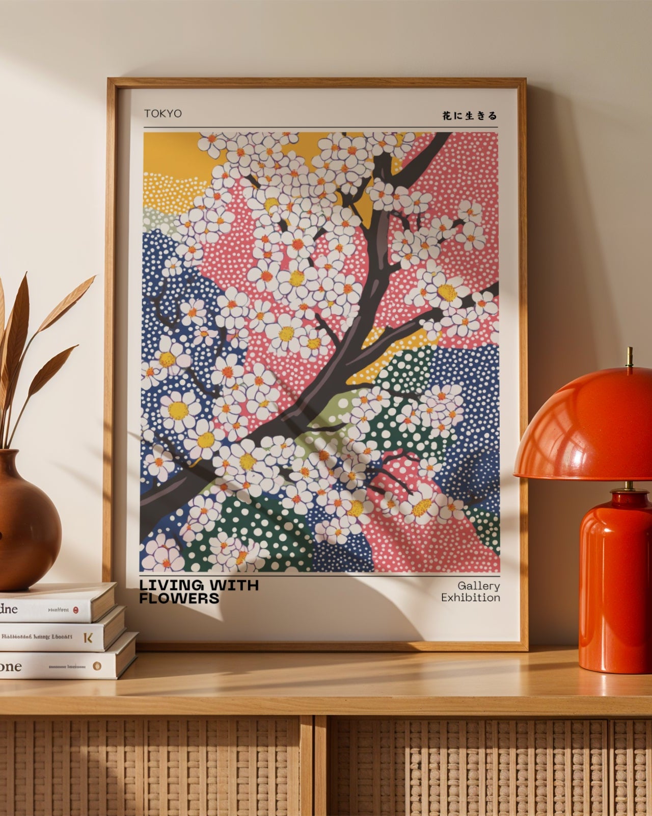 Living With Flowers Poster