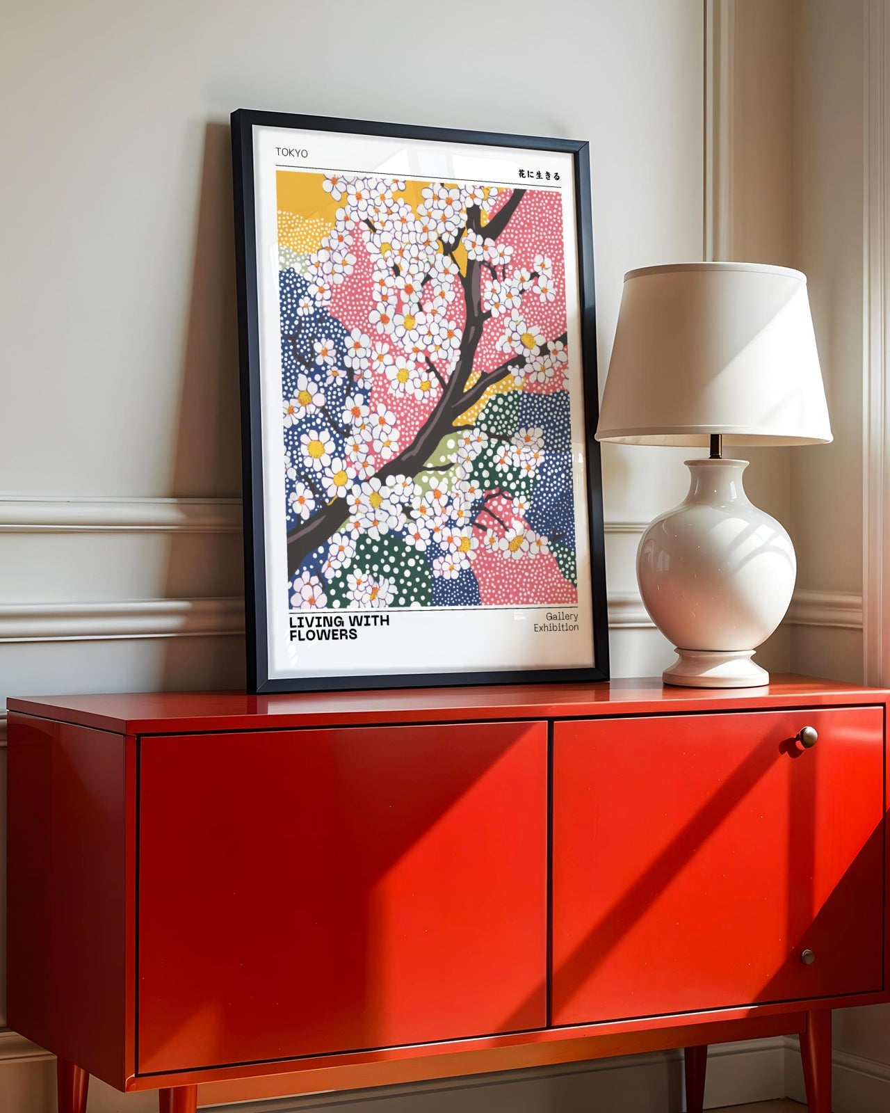 Living With Flowers Poster