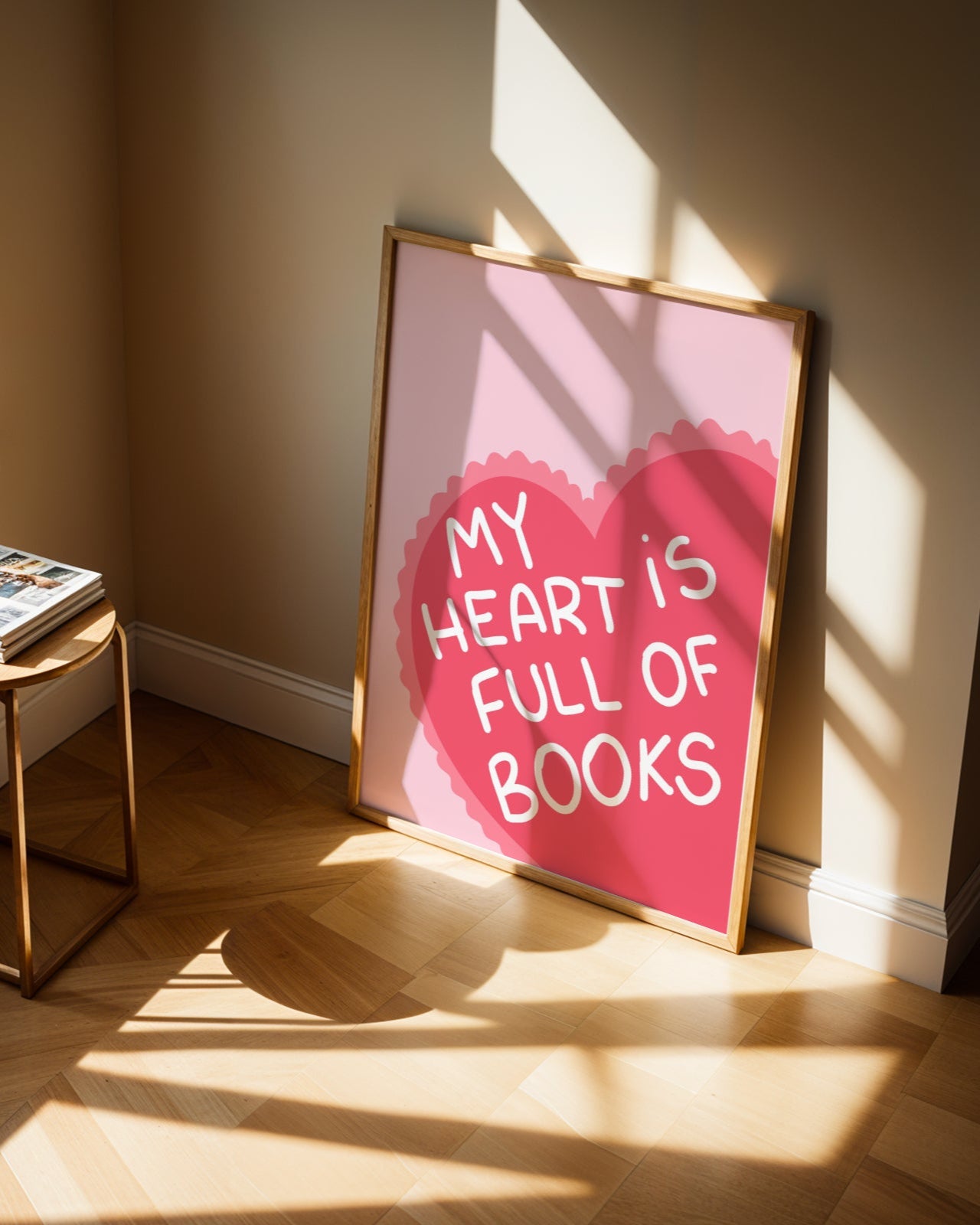 My Heart Is Full Of Books Poster