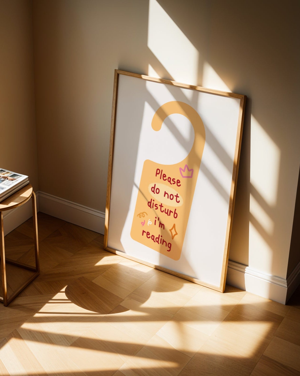 Please Do Not Disturb, I'm Reading Poster