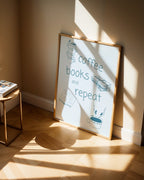 Coffee Books And Repeat Poster