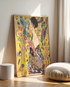Gustav Klimt Yelpazeli Kadın Poster