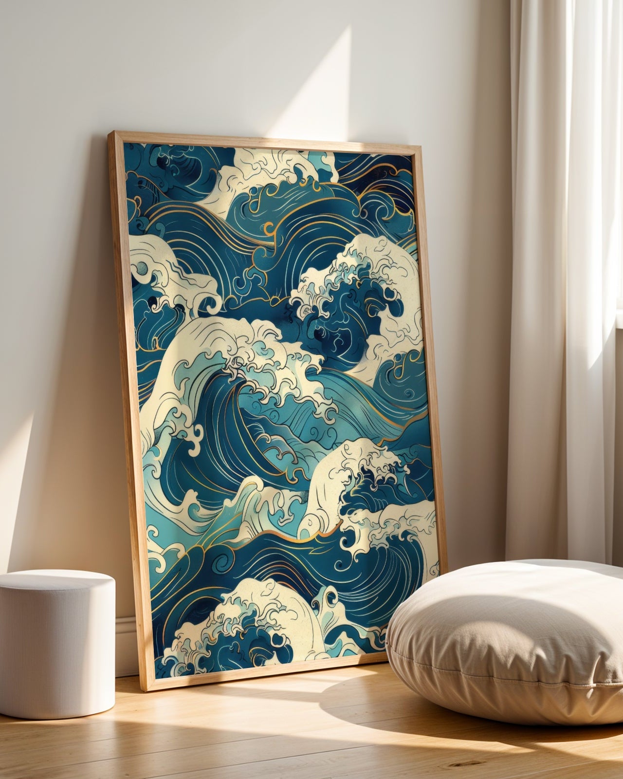 Blue Waves Poster