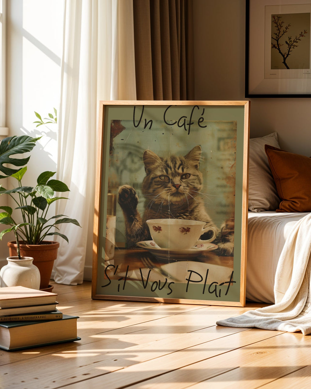 Un Cafe S'il Vous Plait Poster