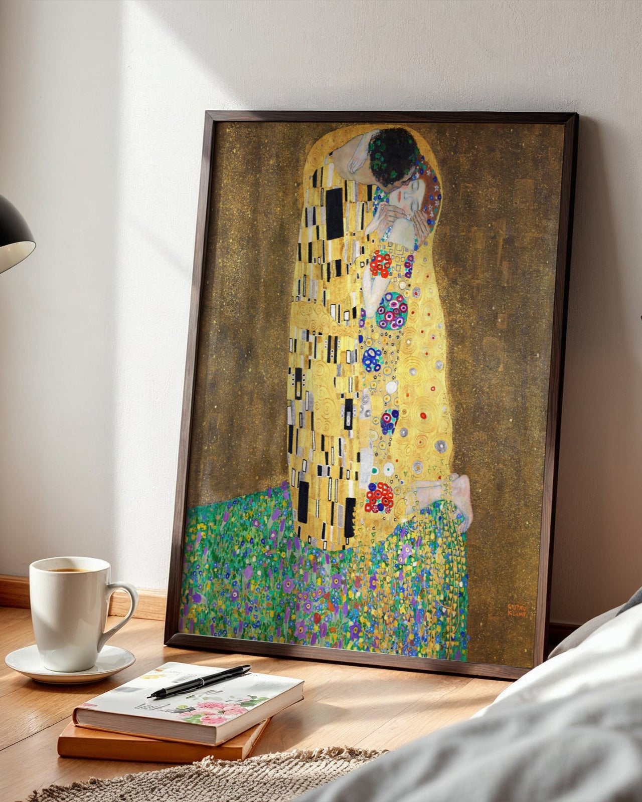 KISS 1977年 激レア アルミ蒸着ポリエステルフィルム ポスター 美品 Gustav Klimt The Kiss Poster – Postilsa