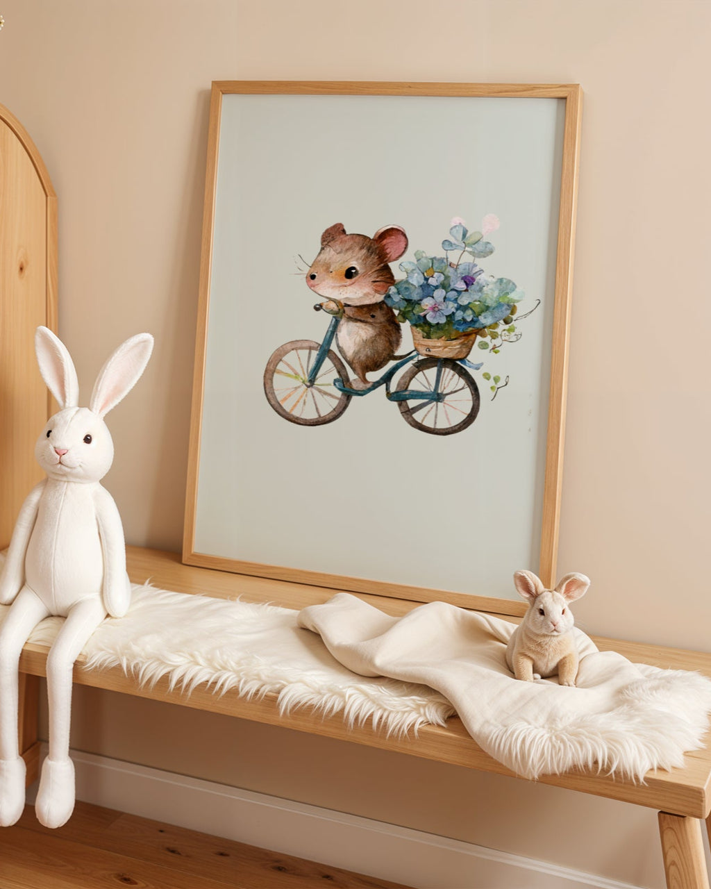 Bisiklet Süren Hamster Poster