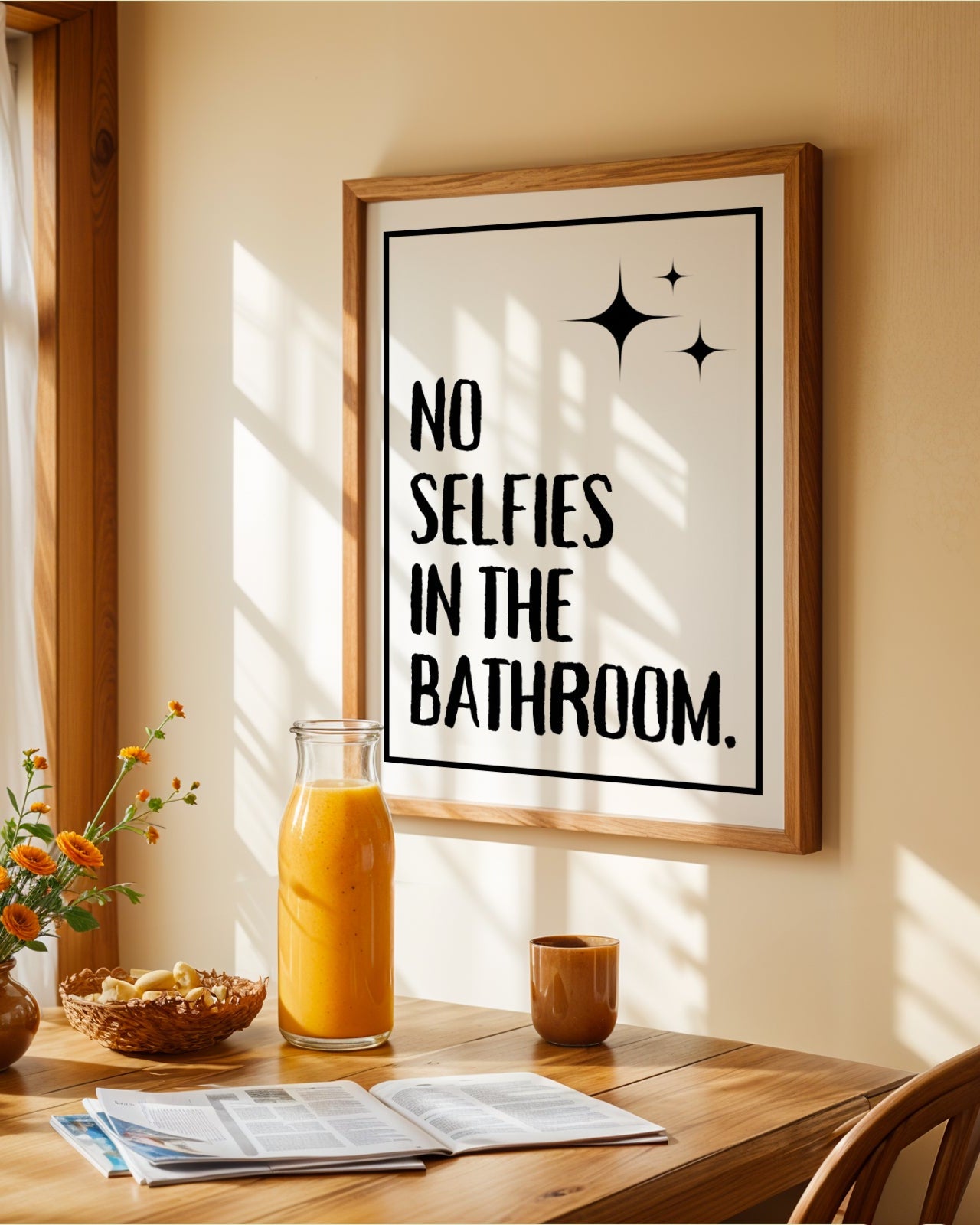 No Selfies In The Bedroom Poster