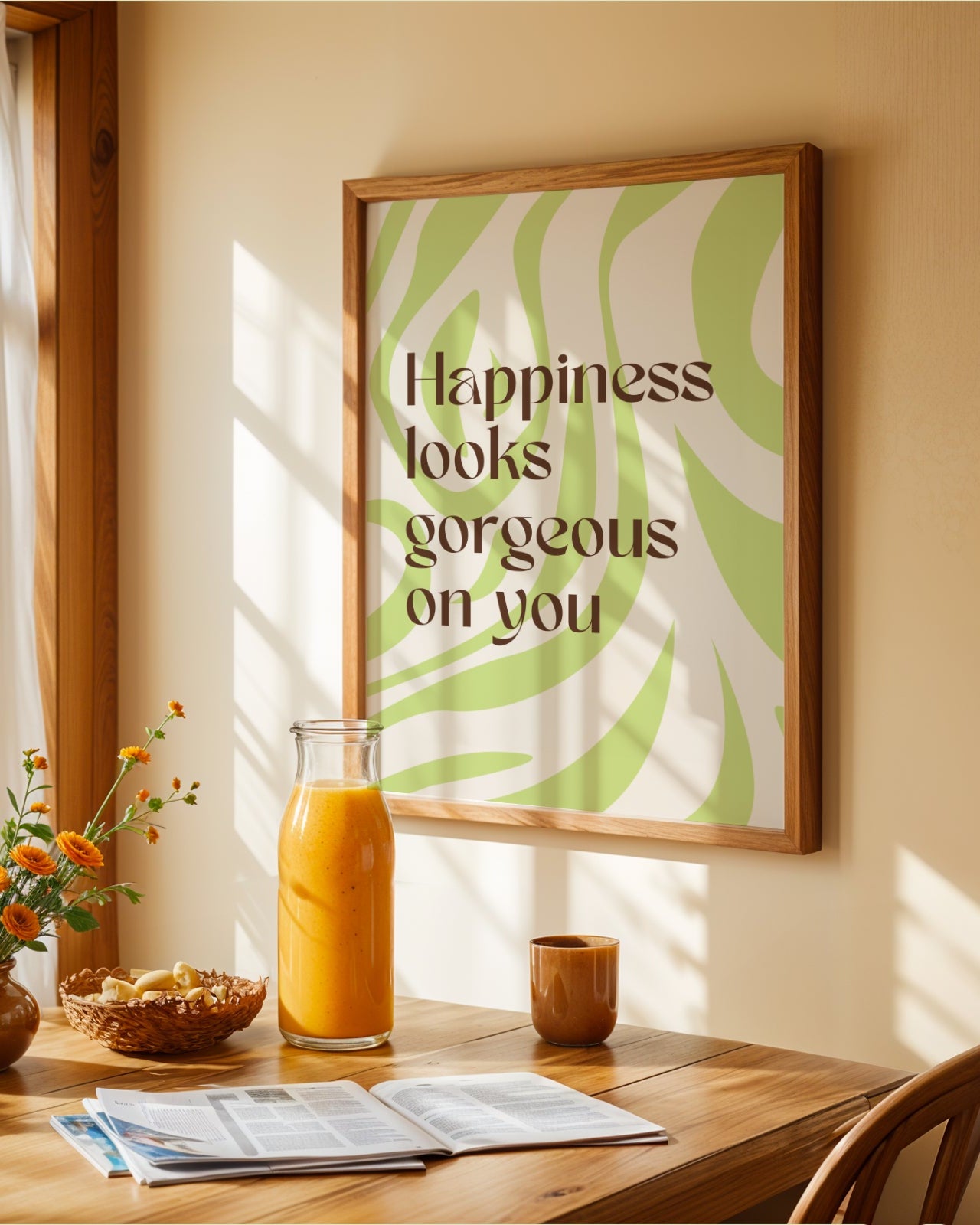 Happiness Looks Gorgeous On You Poster