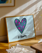 Keith Haring Balancing Heart Poster