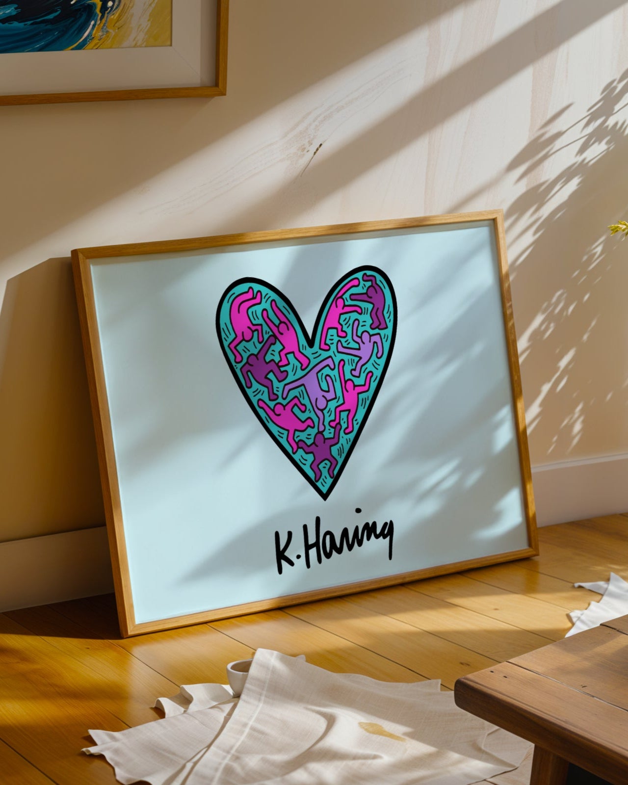 Keith Haring Balancing Heart Poster