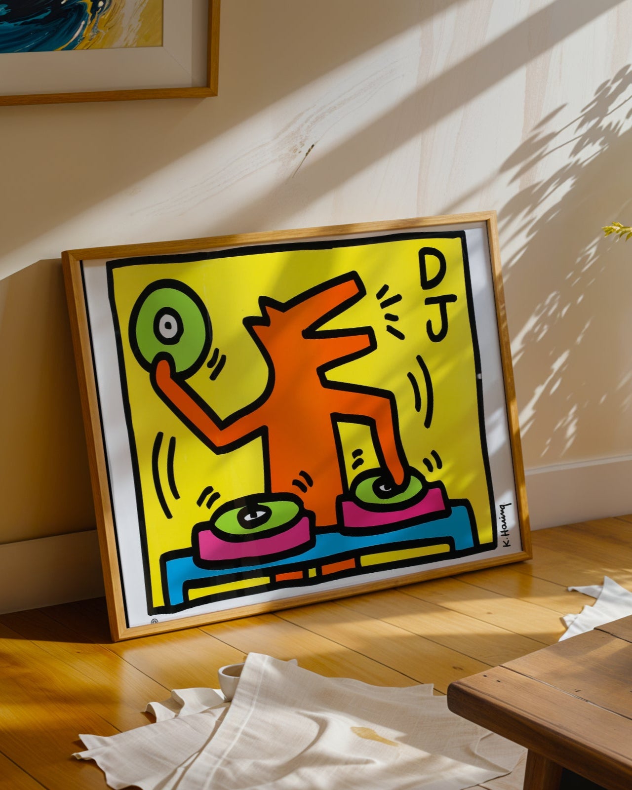 Keith Haring DJ Poster