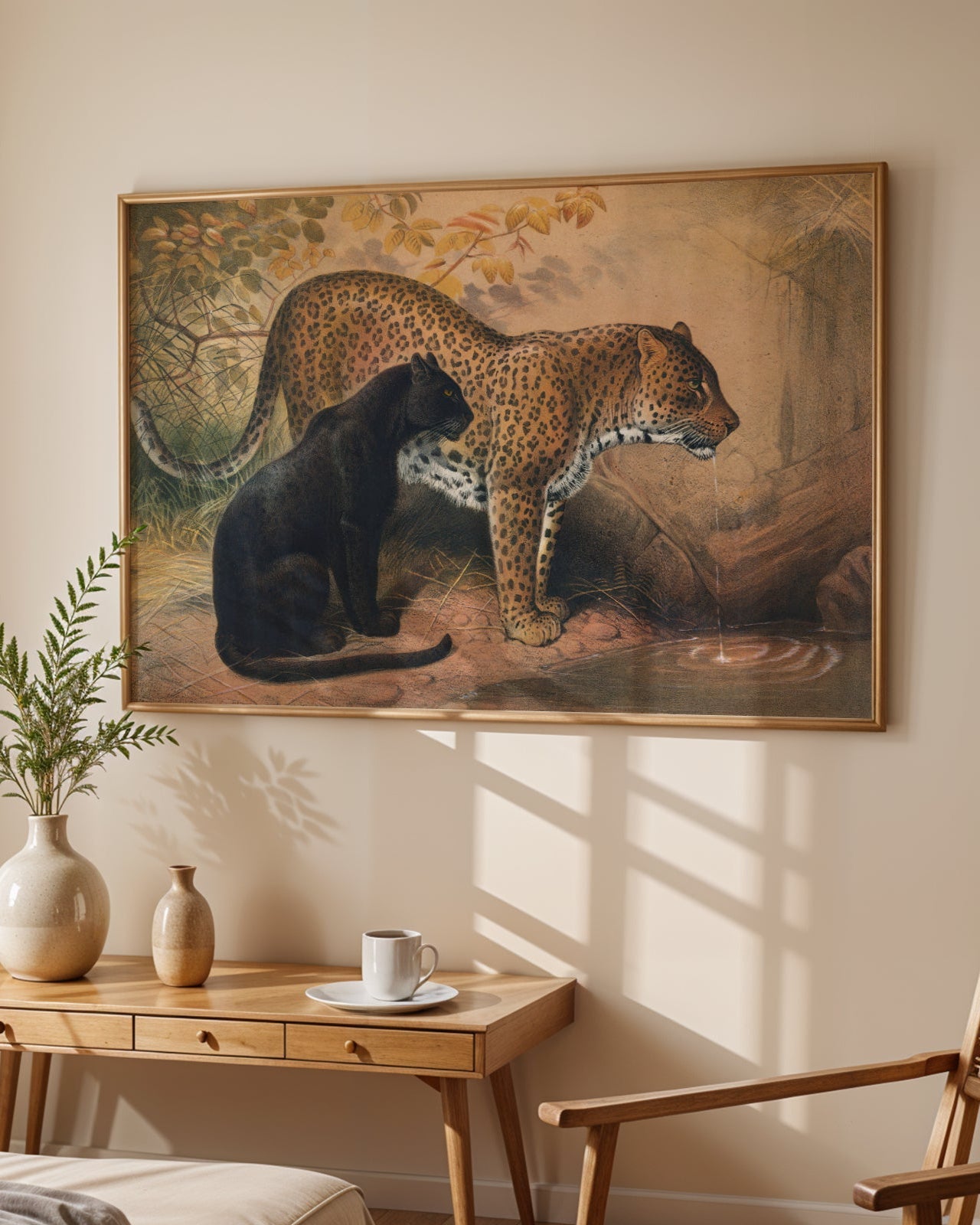 Leopard & Jaguar Poster