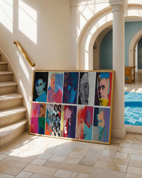 Andy Warhol Ten Portraits Poster