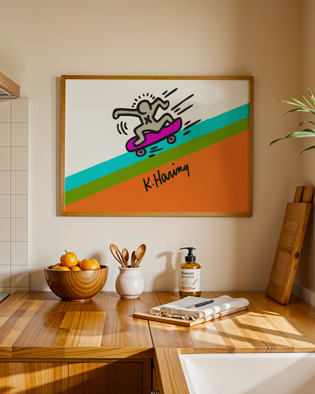 Keith Haring The Skater Poster