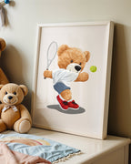 Tenis Oynayan Ayıcık Poster