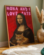 Mona And I Love Cats Poster