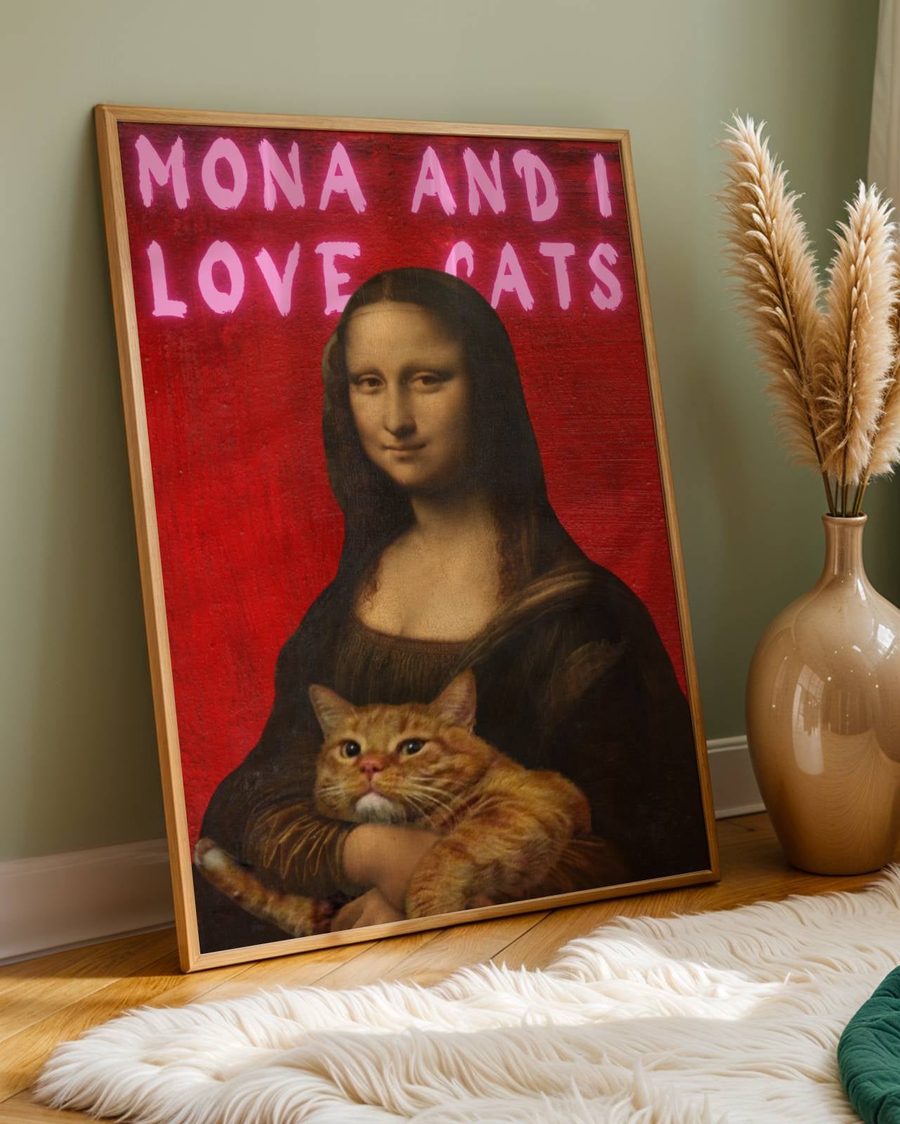 Mona And I Love Cats Poster