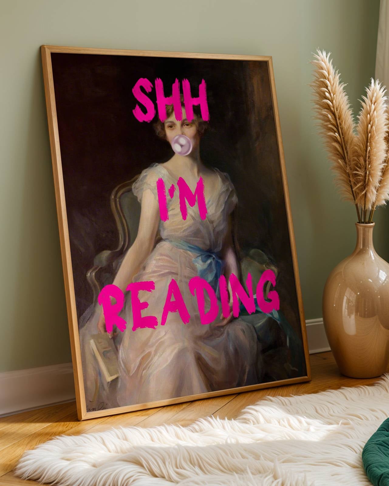Shh I'm Reading Poster