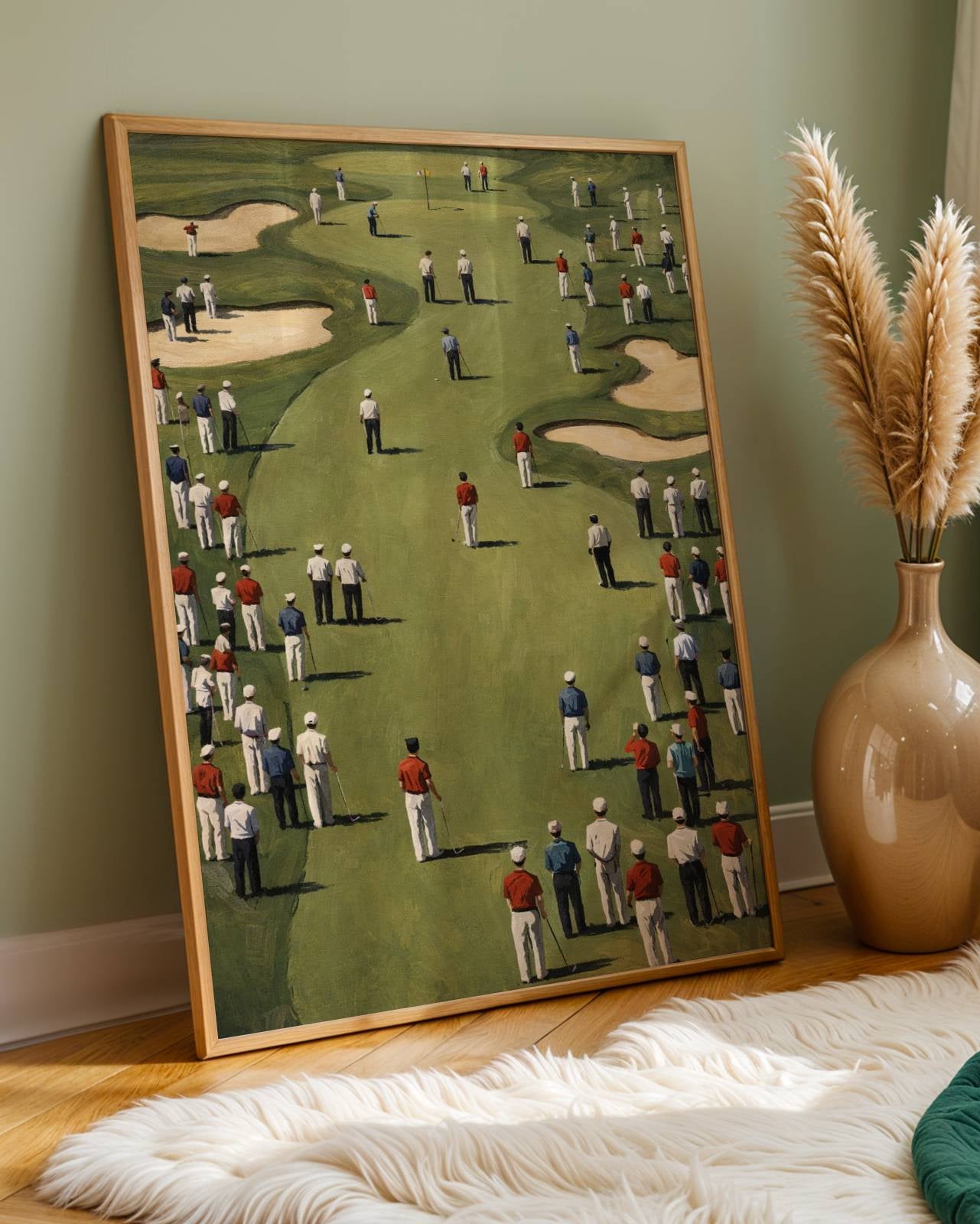 Golf Crowd Poster