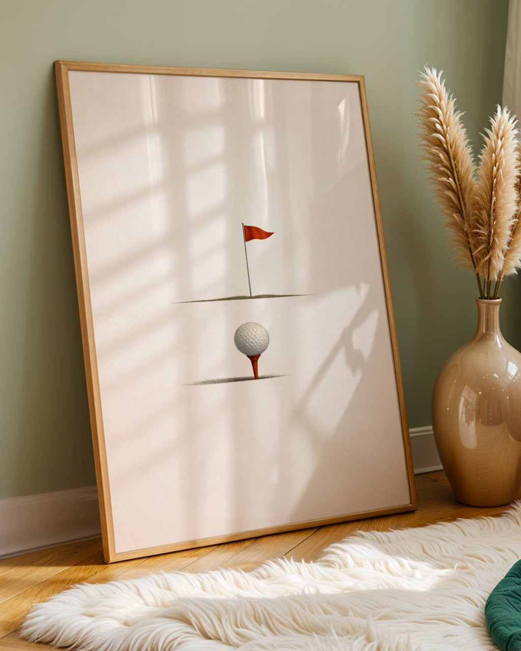 Golf Flag Poster