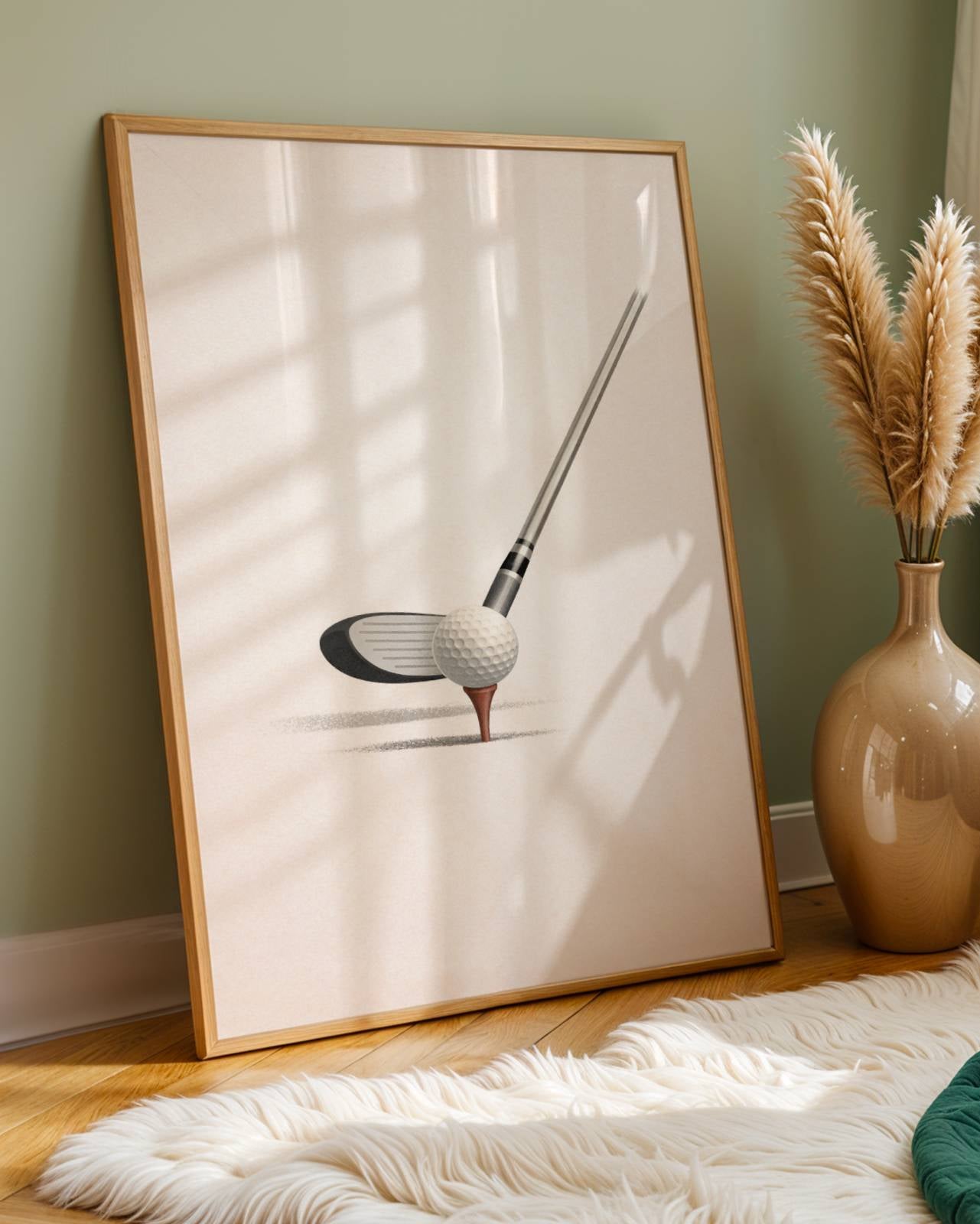 Golf Tee Club Poster