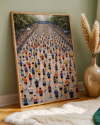 Marathon Crowd Poster
