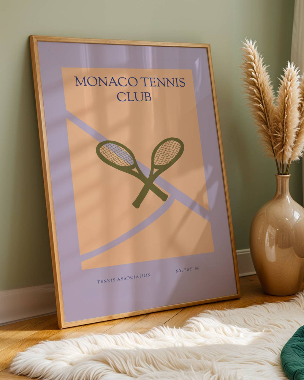 Monaco Tennis Club Poster