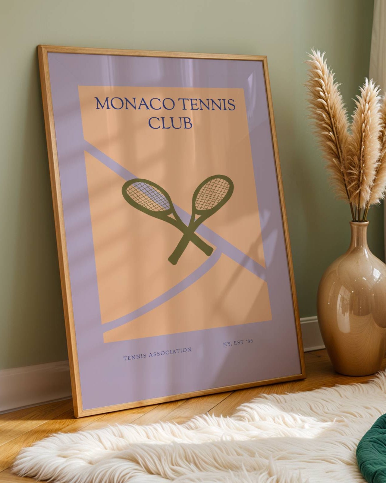 Monaco Tennis Club Poster
