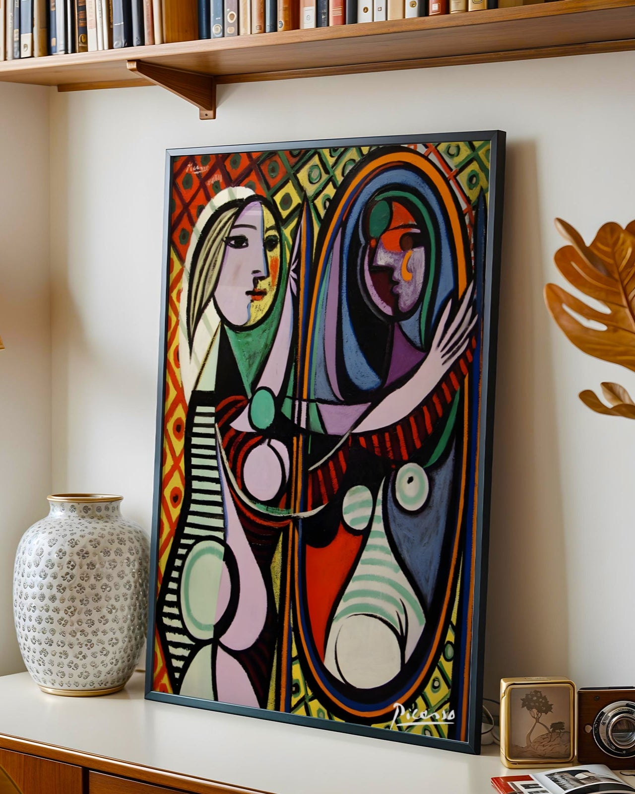 Picasso Ayna Karşısındaki Kız Poster