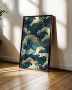 Blue Waves Poster