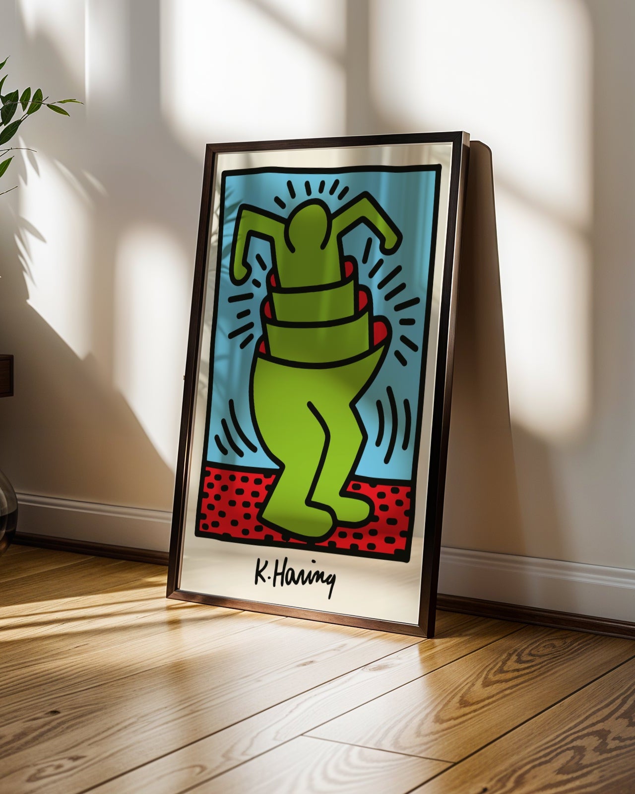 Keith Haring Cup Man Poster