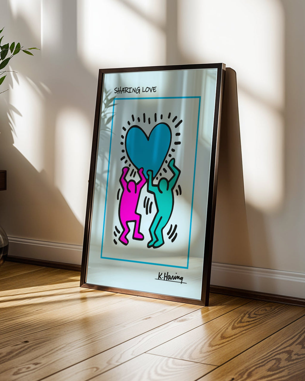 Keith Haring Sharing Love Poster